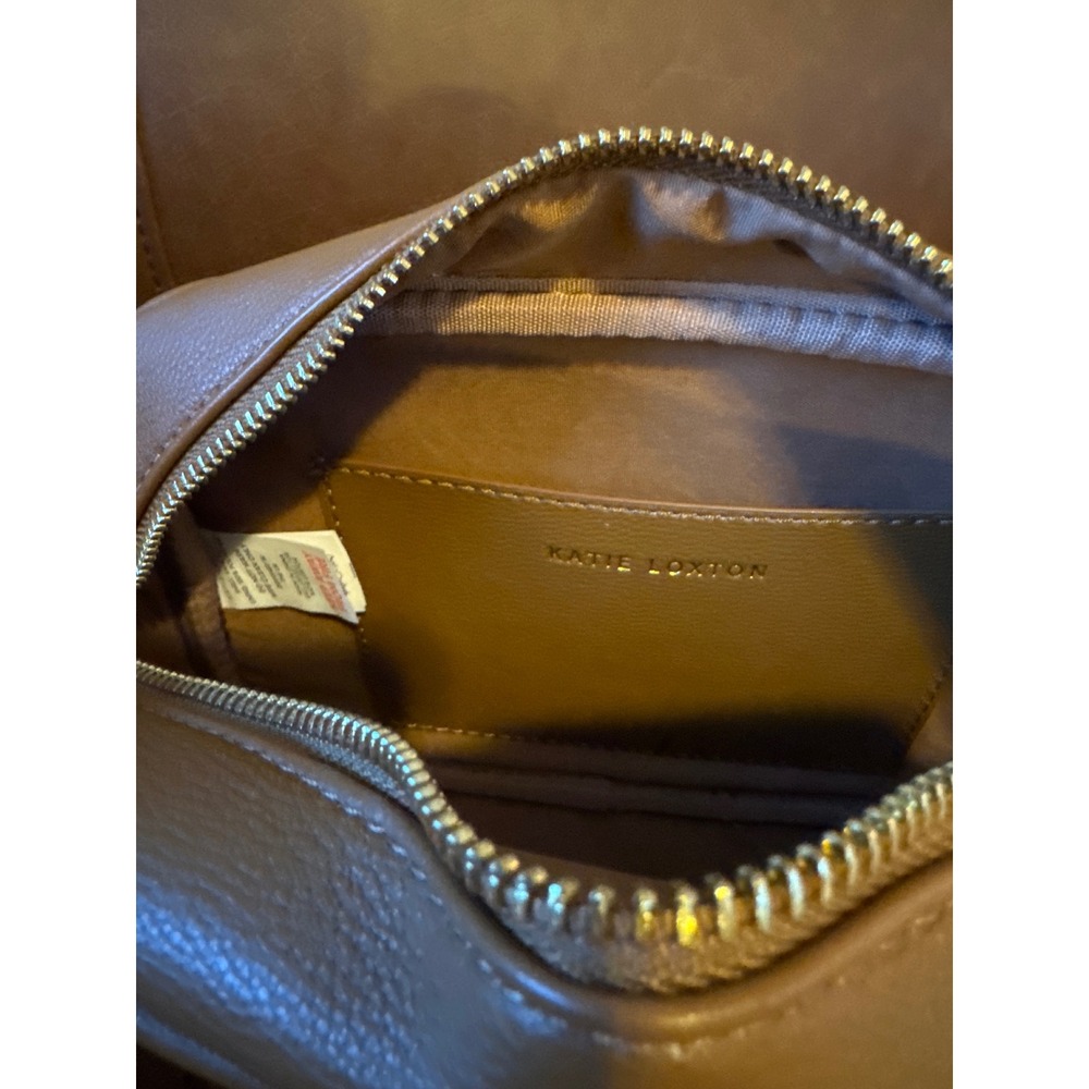 Katie Loxton Crossbody Bag Tan Brown Vegan Leather Gold Hardware Camera Bag - Picture 8 of 9